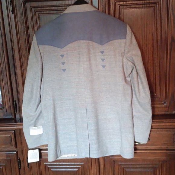 Pagano West Vintage Suit Jacket, 42R grey/blue - Picture 2 of 8